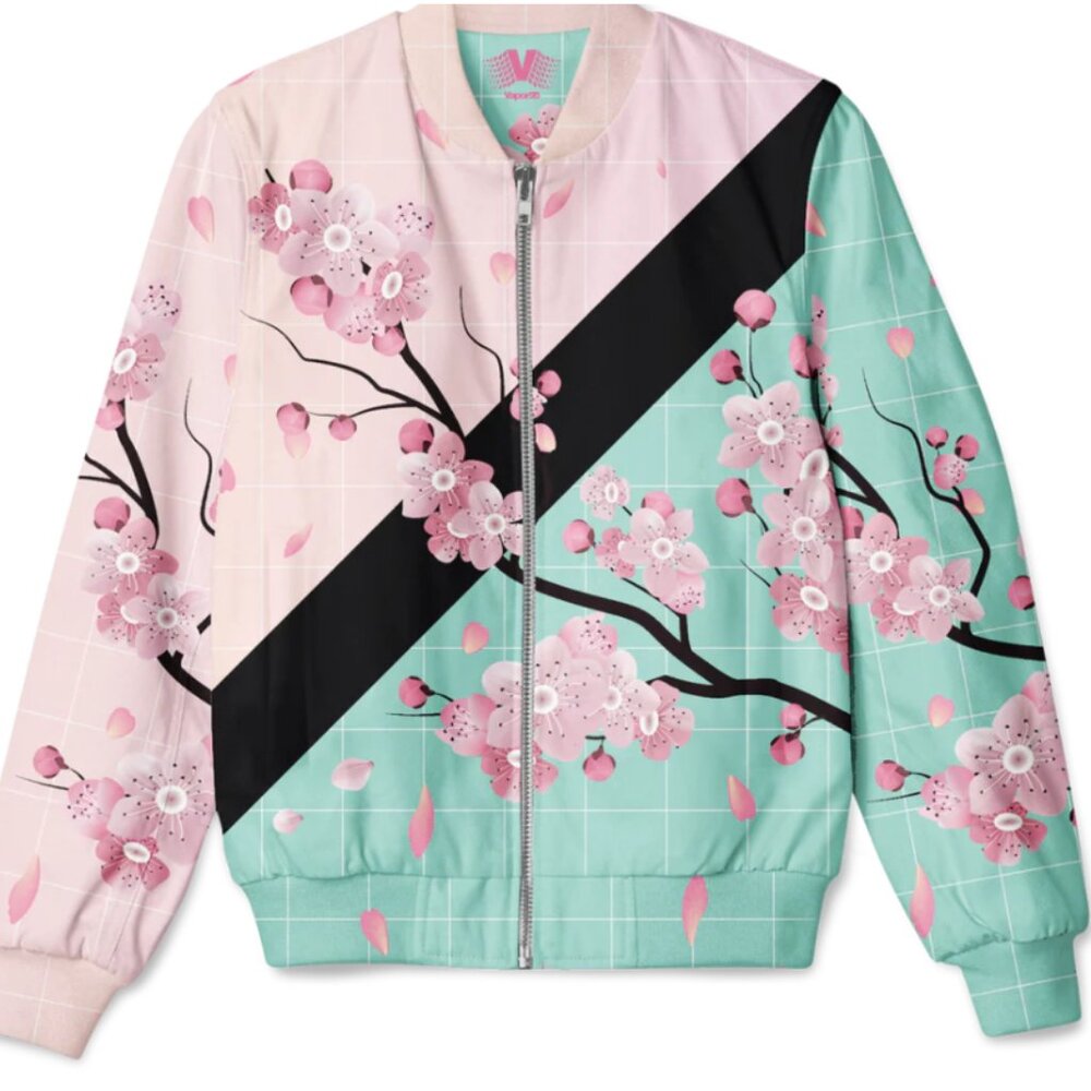 Vapor95 Across the Chasm Arizona Mint and Pink Sakura Cherry Blossom Bomber